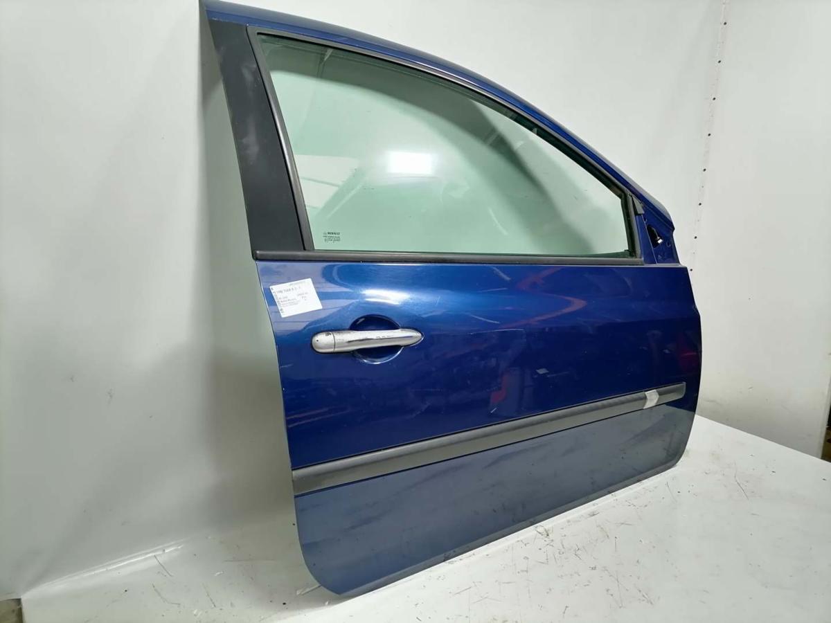 Renault Clio 3 original Tür rechts NV432 Monaco Blau 3 Türer BJ05